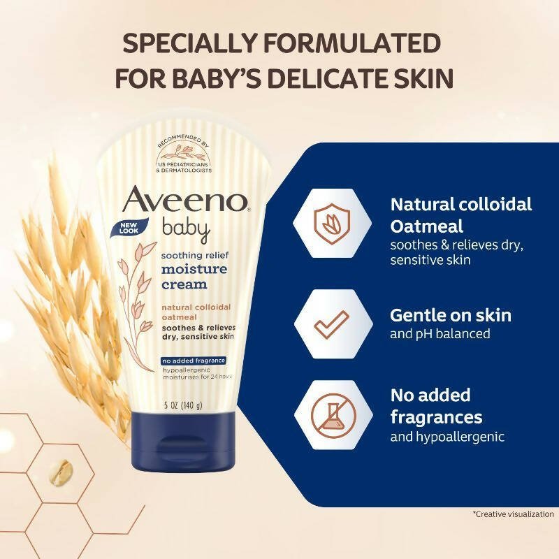 Aveeno Baby Soothing Relief Moisture Cream - Distacart
