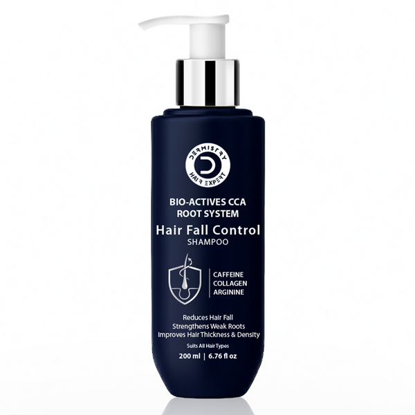 Dermistry Caffeine Collagen Wheat Protein Anti-Hair Fall Control Shampoo - Distacart