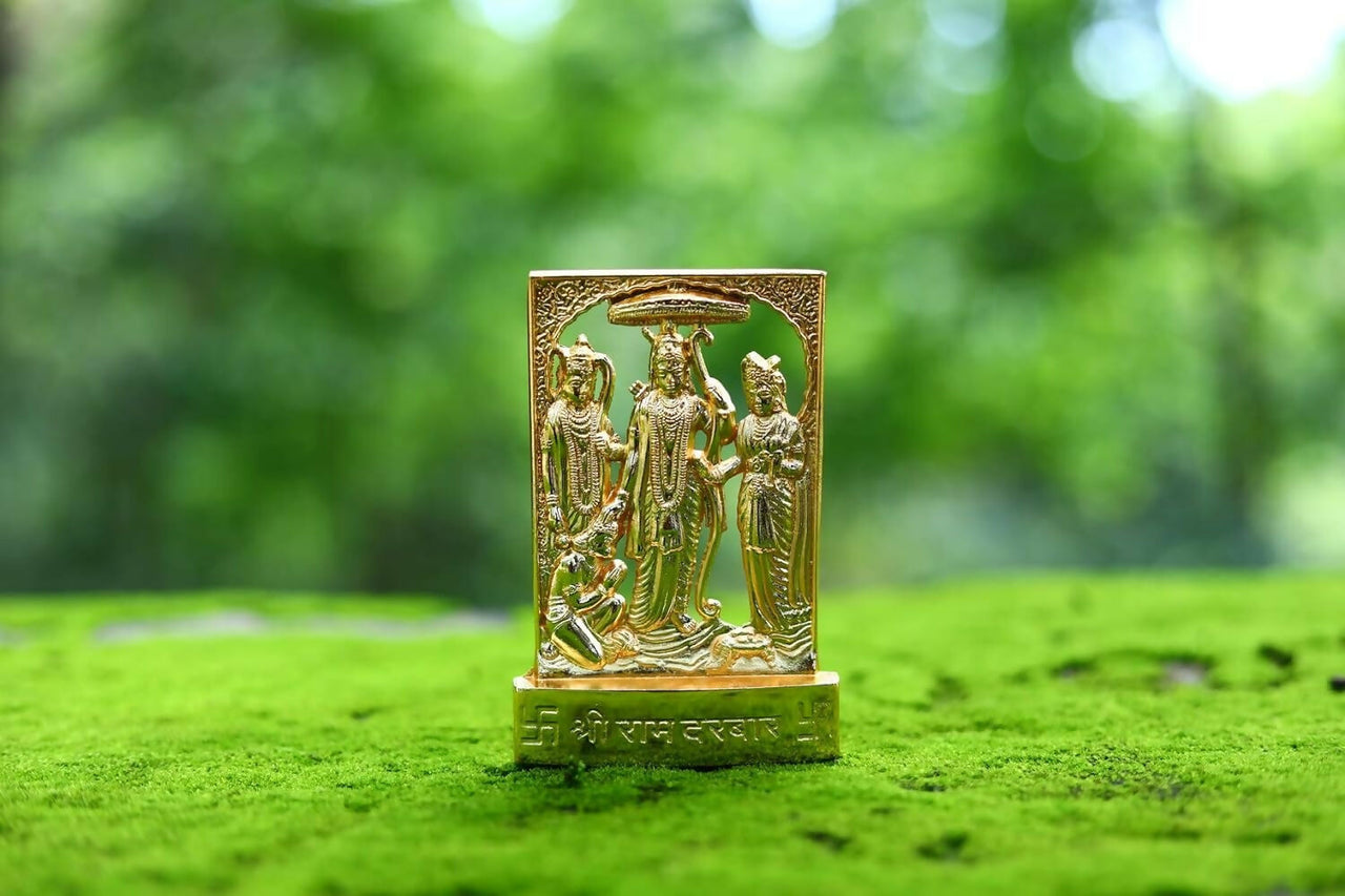 Rudradivine Brass Ram Darbar Murti Idol Statue - Distacart