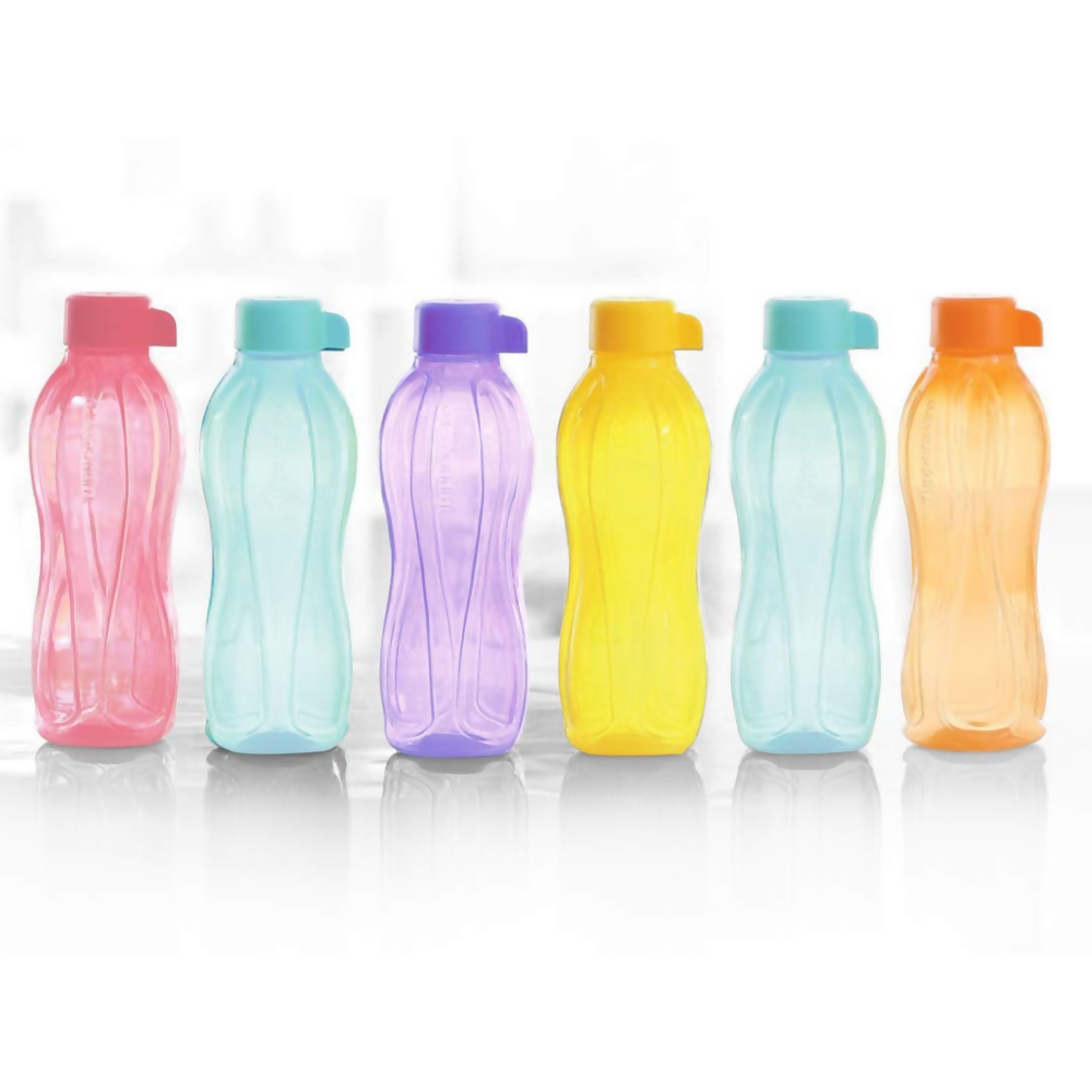 Tupperware Plastic Bottle - Green, Yellow, Purple, Pink, Orange, Blue - Dista
