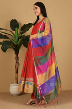 Thumbnail for Joban Fashion Red Silk Lehenga Set