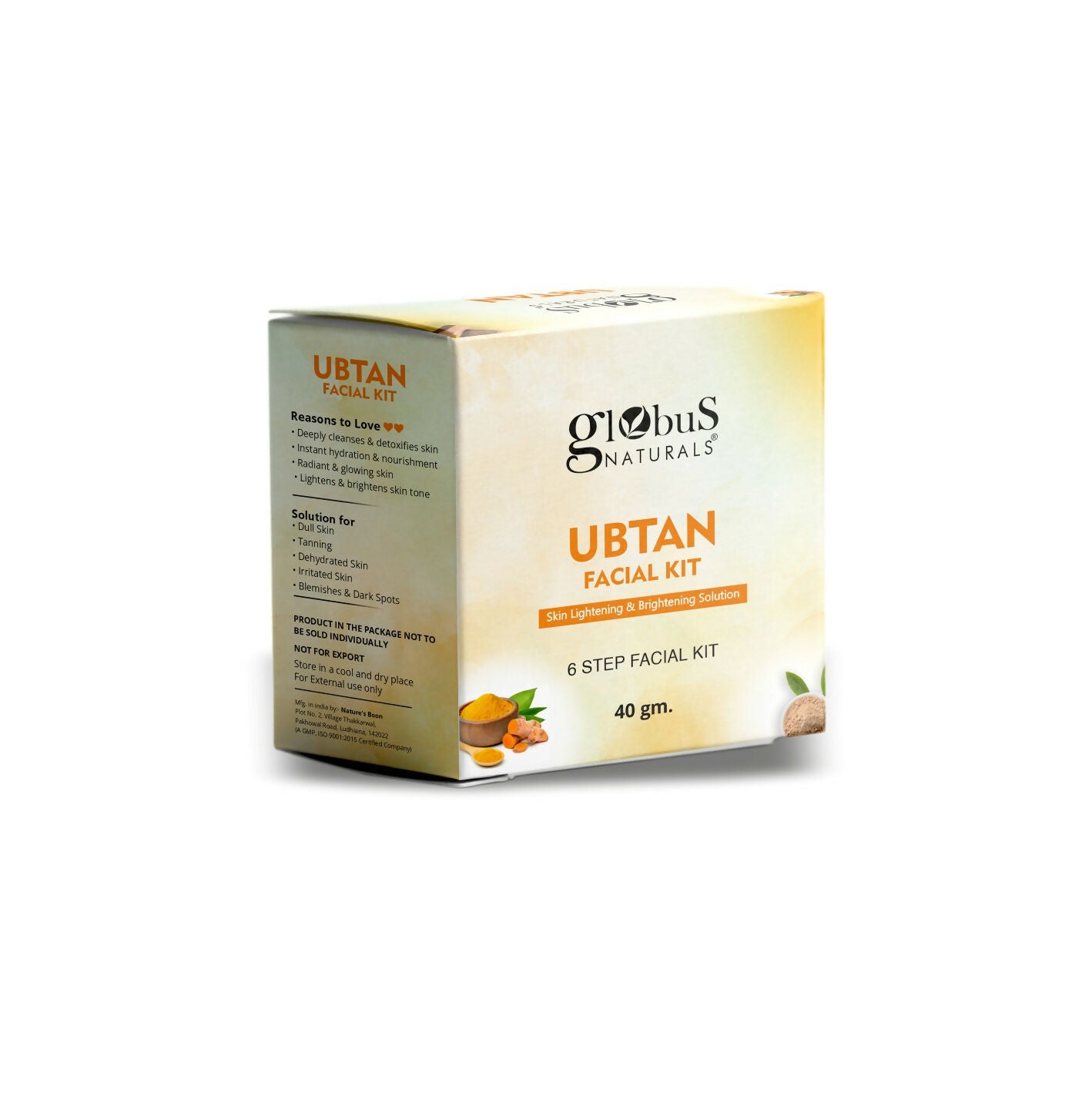 Globus Naturals Brightening Ubtan 6 Step Facial Kit