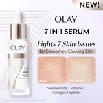 Thumbnail for Olay 7in1 Serum with Niacinamide, Vitamin C, Collagen Peptides - Distacart
