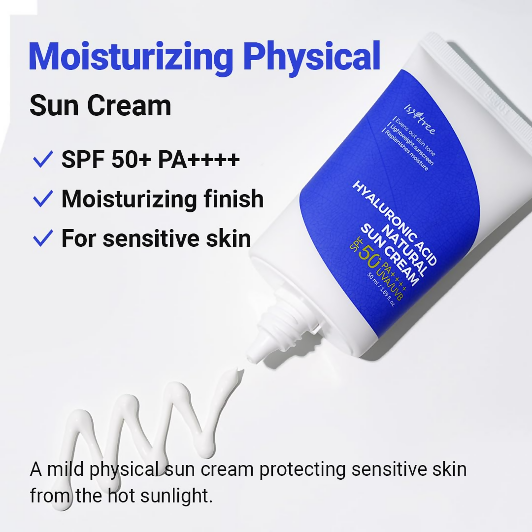 Isntree Hyaluronic Acid Natural Suncream SPF 50 - Distacart