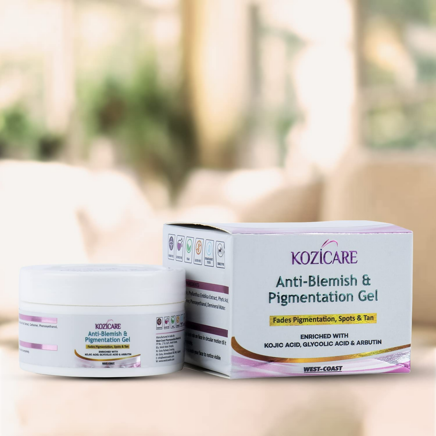 Healthvit Kozicare Anti-Blemish & Pigmentation Gel - Distacart