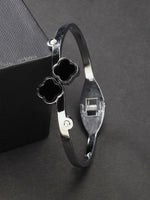 Thumbnail for NVR Women's Set of 2 Gold & Silver Cuff Bracelet - Distacart