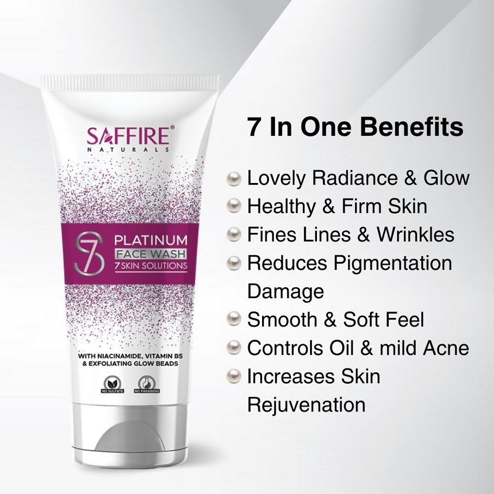 Saffire Naturals S7 Platinum Face Wash - Distacart
