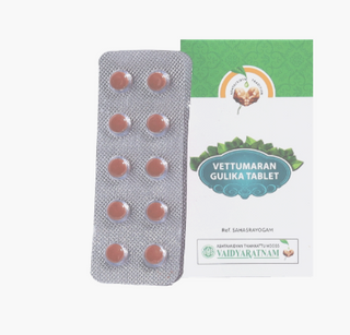 Vaidyaratnam Vettumaran Gulika Tablets - Distacart