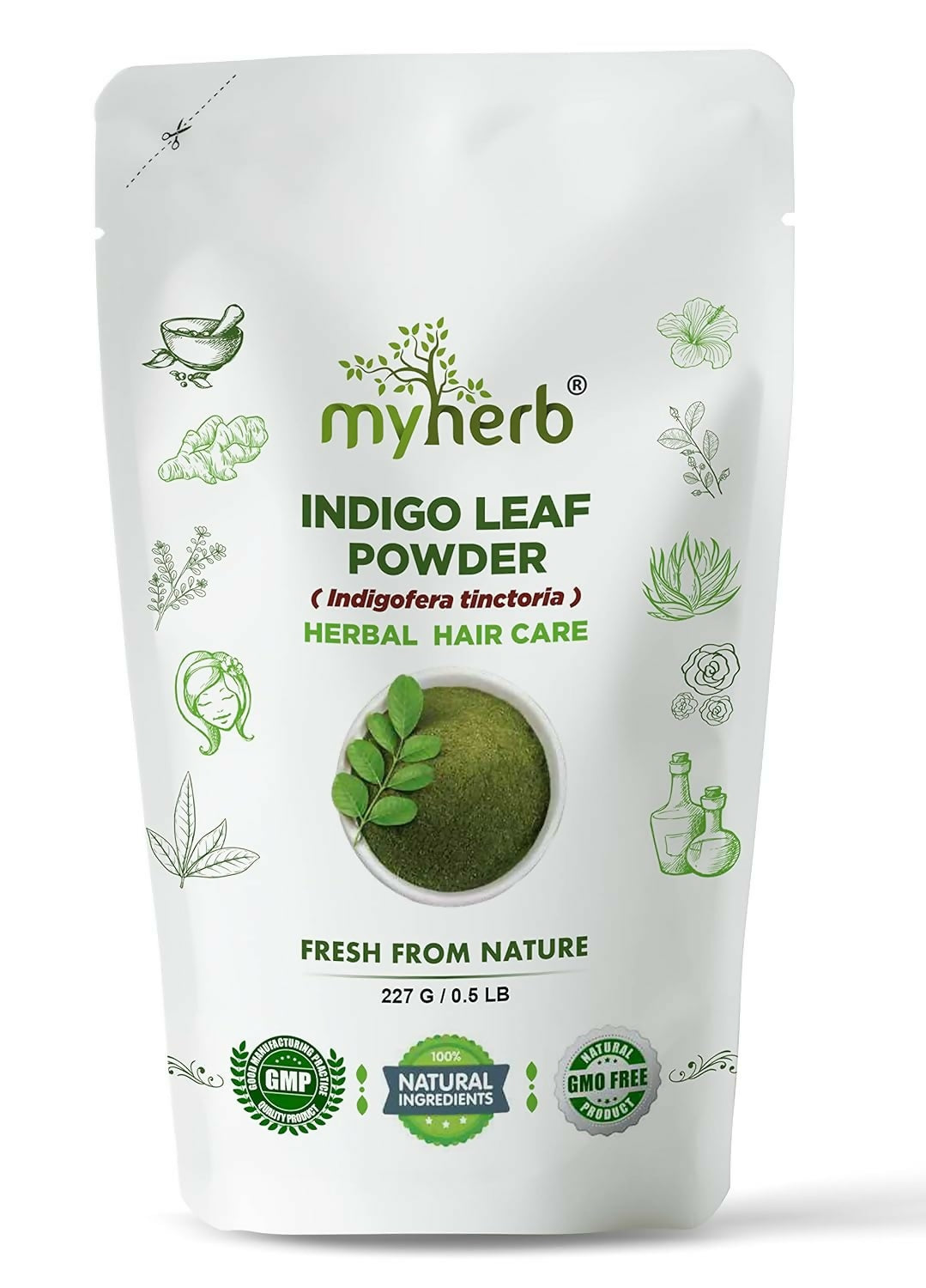 Myherb Natural Organic Indigo Leaf Powder - Distacart