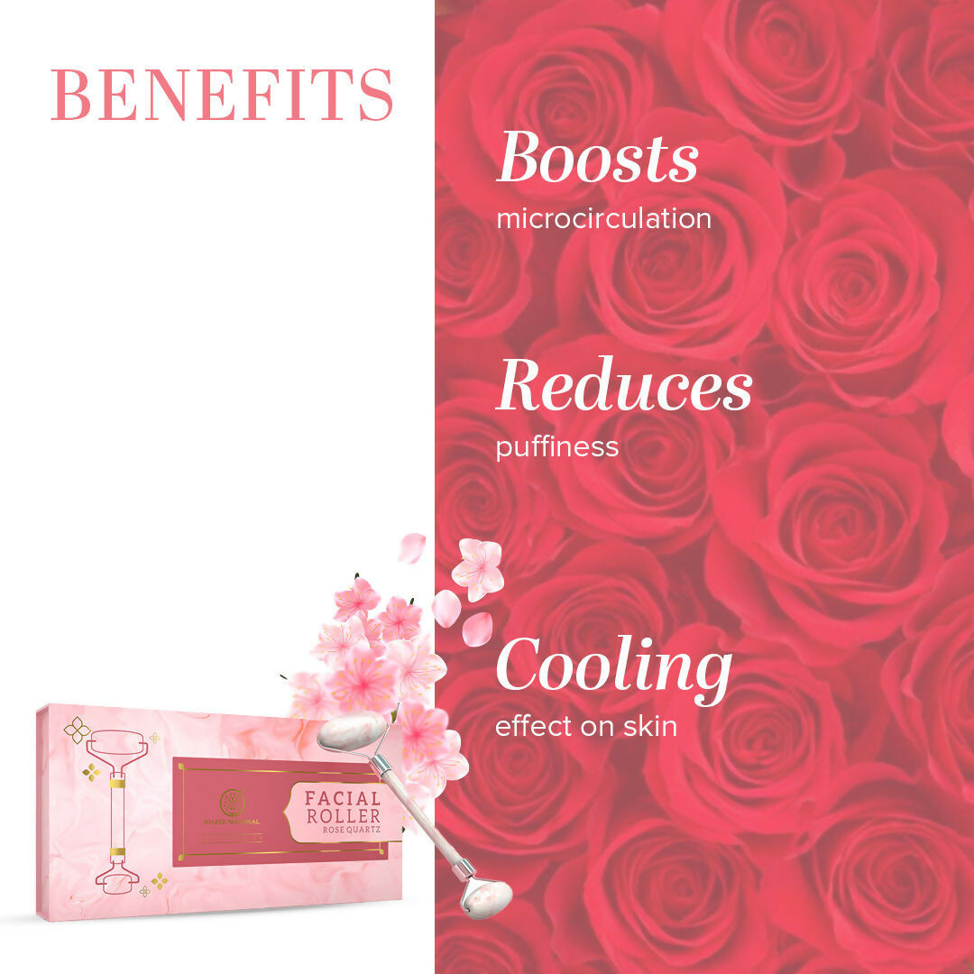 Khadi Natural Rose Quartz Facial Roller