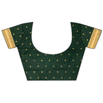 Thumbnail for Joban Fashion Dark Green Banarasi Soft Silk Woven Saree