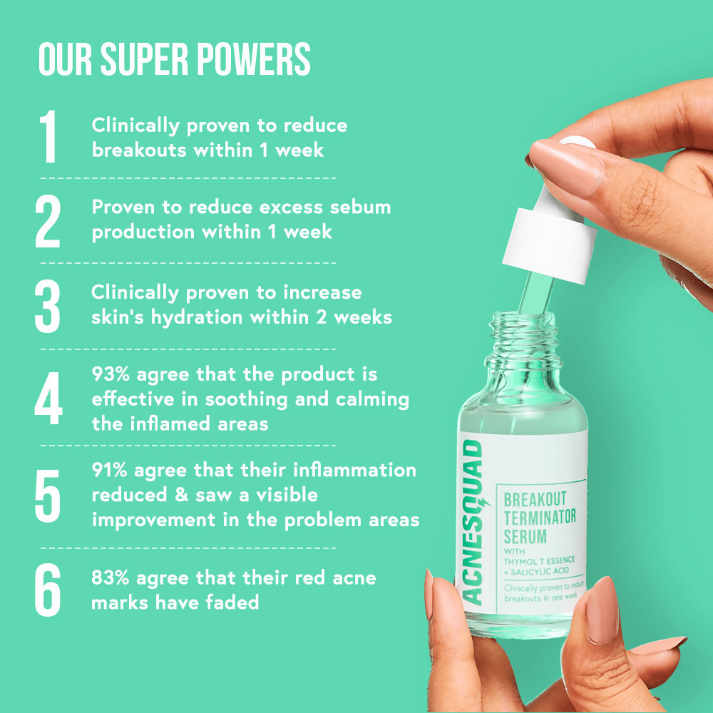 Acne Squad Serum for Active Acne with Thymol T Essence - Distacart