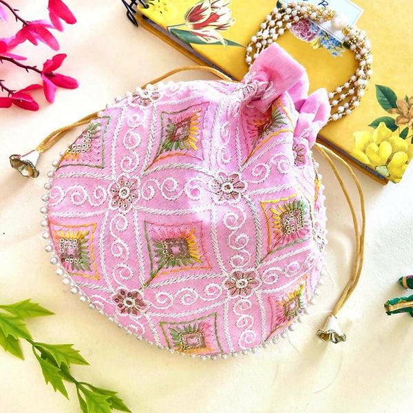 Joban Fashion Potli Bags - Light Pink