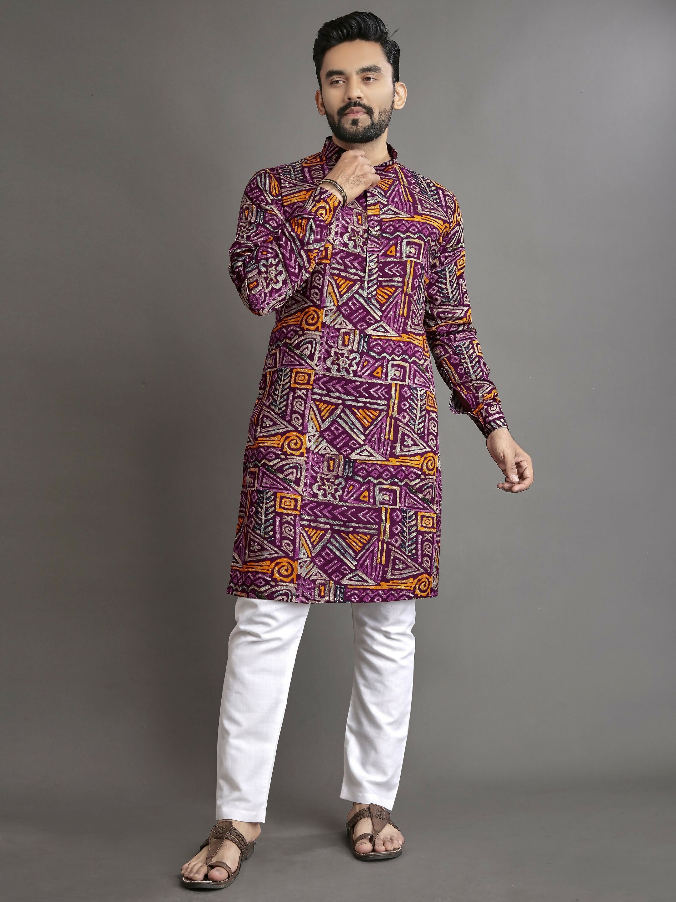 Anaita Multicolor Printed Cotton Straight Kurta - Distacart