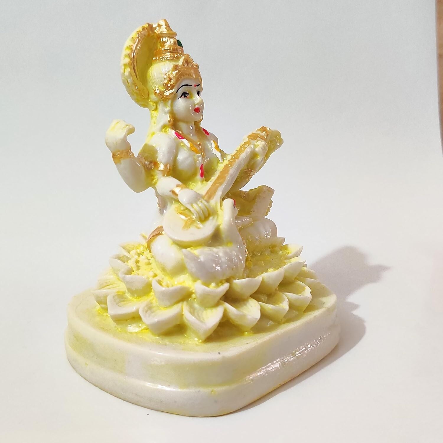 Goddess Handcrafted Saraswati Idol - Distacart