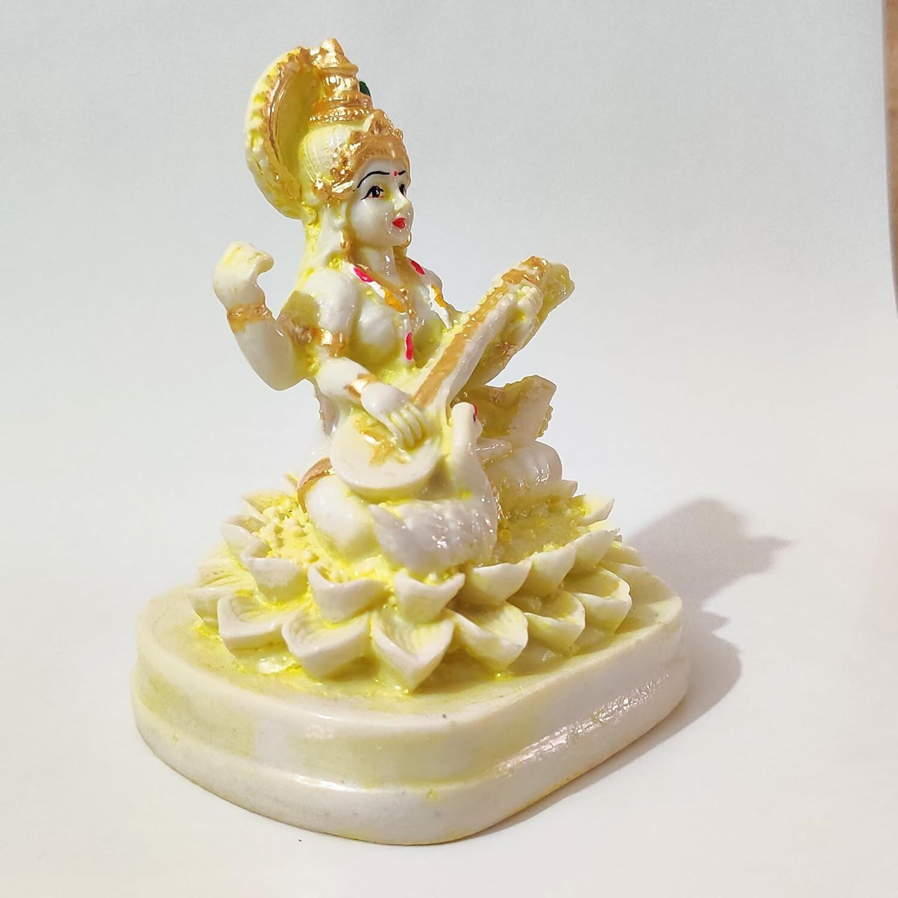 Goddess Handcrafted Saraswati Idol - Distacart