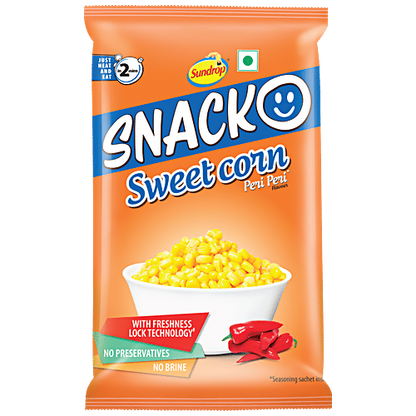 Sundrop Snacko Instant Sweet Corn - Peri Peri Flavour - Dista