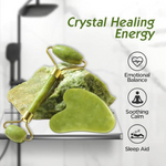 Thumbnail for Bronson Professional Jade Roller & Gua Sha Face Neck Dual Head Massage Kit - Dista