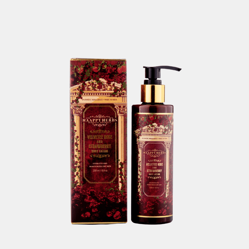 Haappyherbs Velvetee Rose Strawberry Body Lotion - Distacart
