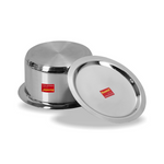 Thumbnail for Sumeet Stainless Steel Encapsulated Bottom Induction & Gas Stove Friendly Container - Dista