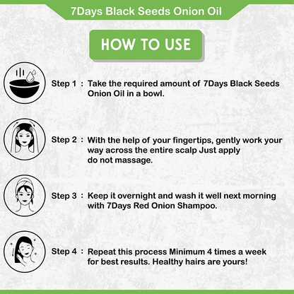 Kisra 7Days Black Seed Onion Hair Oil - Distacart