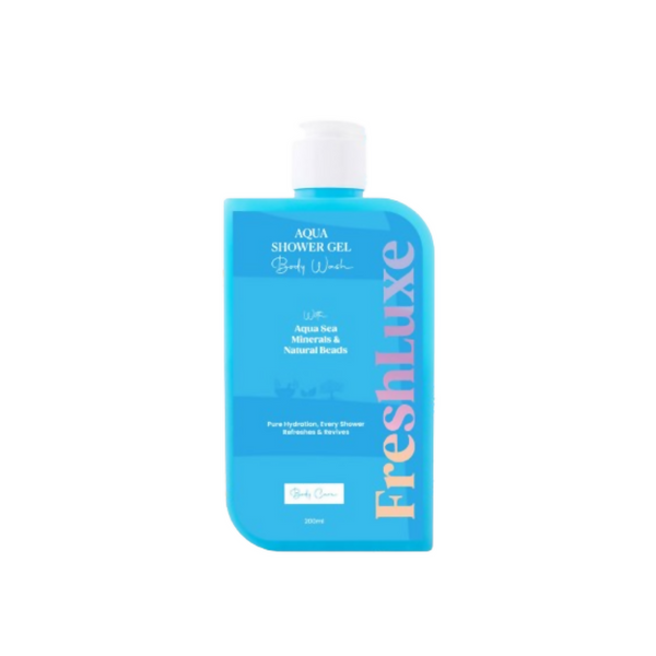 FreshLuxe Aqua Essence Shower Gel Intense Hydration & Exfoliation