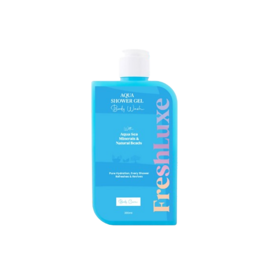 FreshLuxe Aqua Essence Shower Gel Intense Hydration & Exfoliation - Distacart