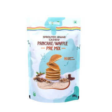Vedas Kitchen Sprouted Jowar Cashew Waffle/Pancake Premix - Dista