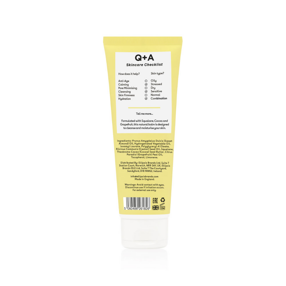 Q+A Grapefruit Cleansing Balm - Distacart