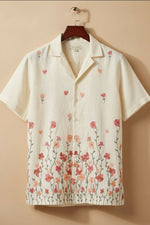 Thumbnail for Meadow — Floral Embroidered Linen Shirt by Hilo Design - Dista
