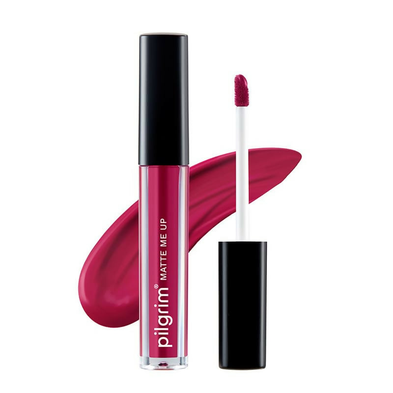 Pilgrim Liquid Matte Lipstick with Hyaluronic Acid - Kinky Pink - Distacart