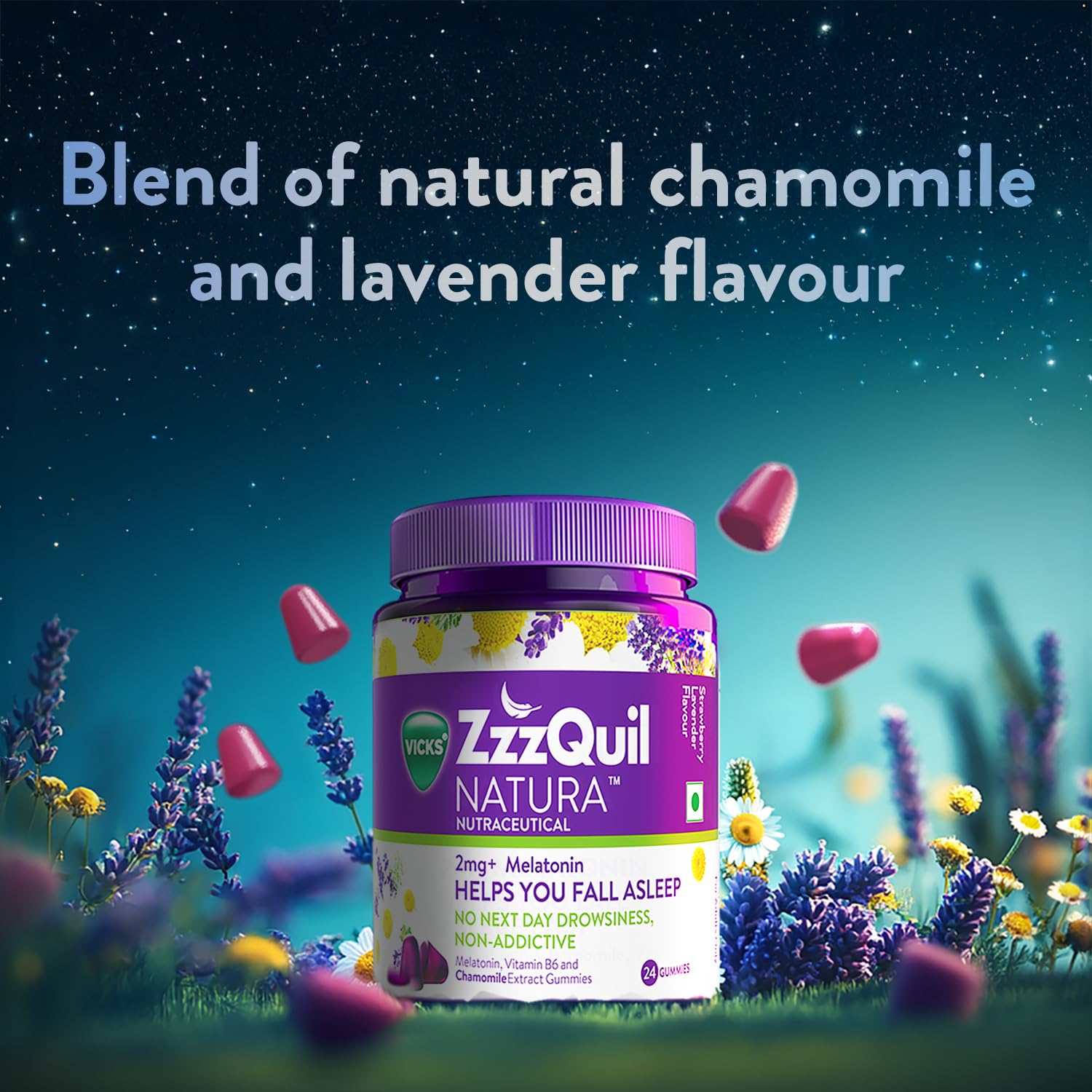 Vicks ZzzQuil Natura Melatonin Sleep Gummies - Distacart