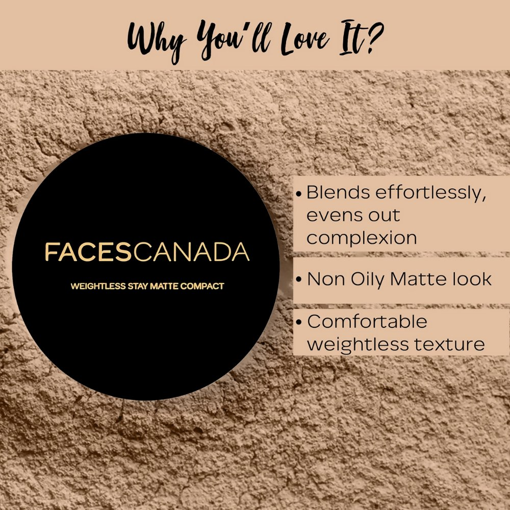 Faces Canada Compact Powder - Face Powder with SPF 20 - Ivory 01 - Distacart