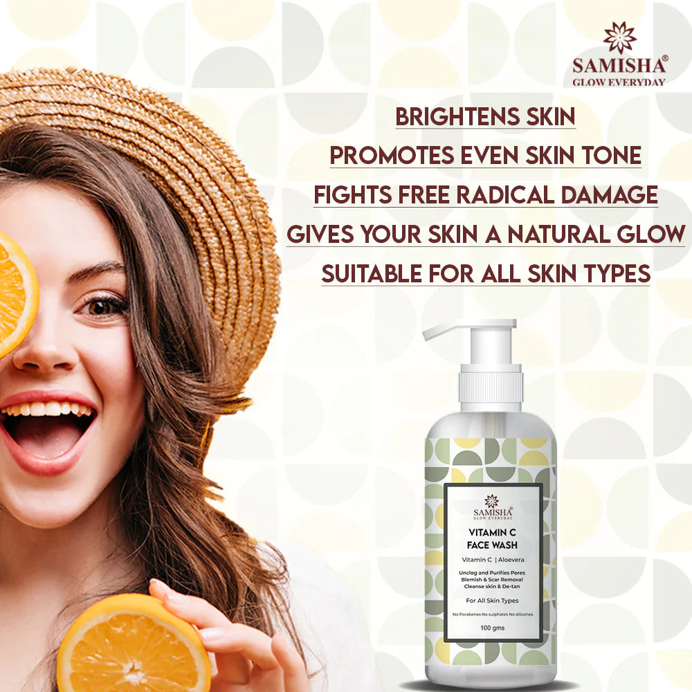 Samisha Vitamin C Face Wash - Distacart