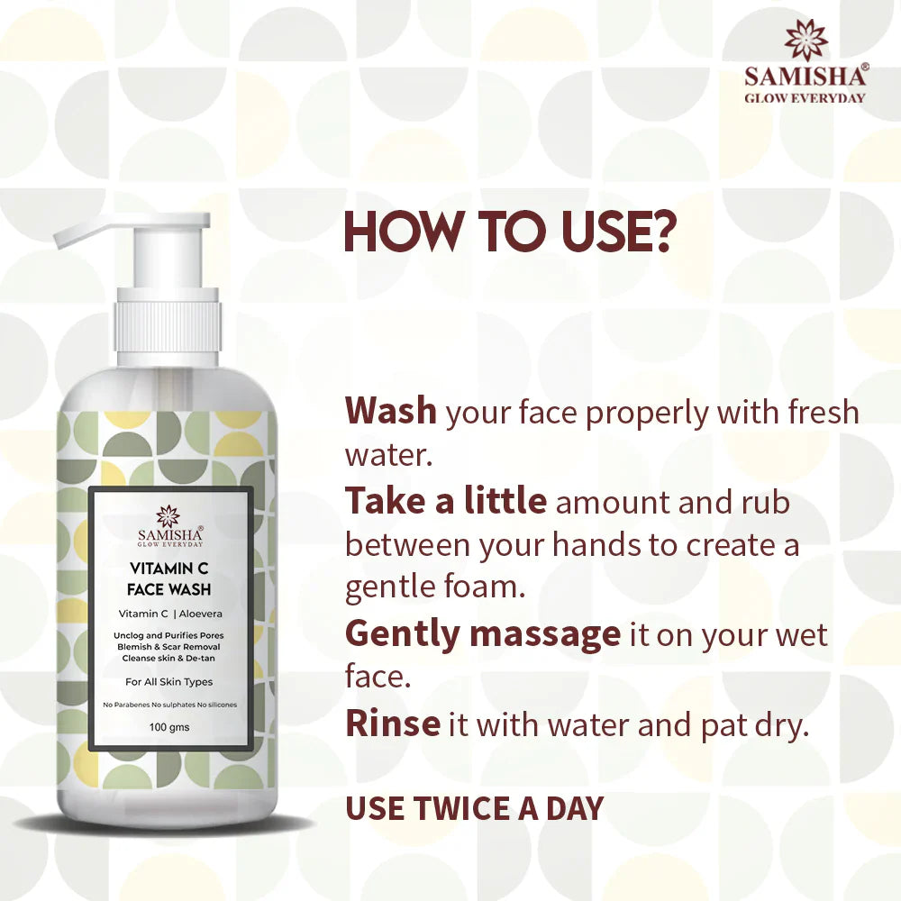 Samisha Vitamin C Face Wash - Distacart
