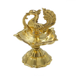 Thumbnail for CraftVatika Pure Brass Diya, Peacock Design Brass Diya