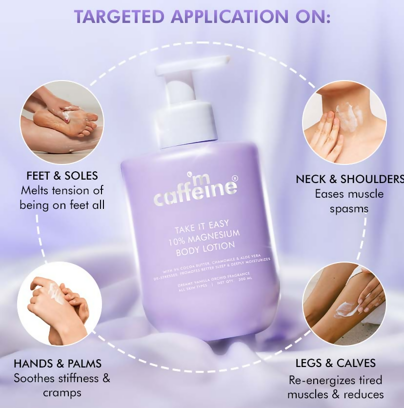 mCaffeine Take It Easy 10% Magnesium Body Lotion - Distacart