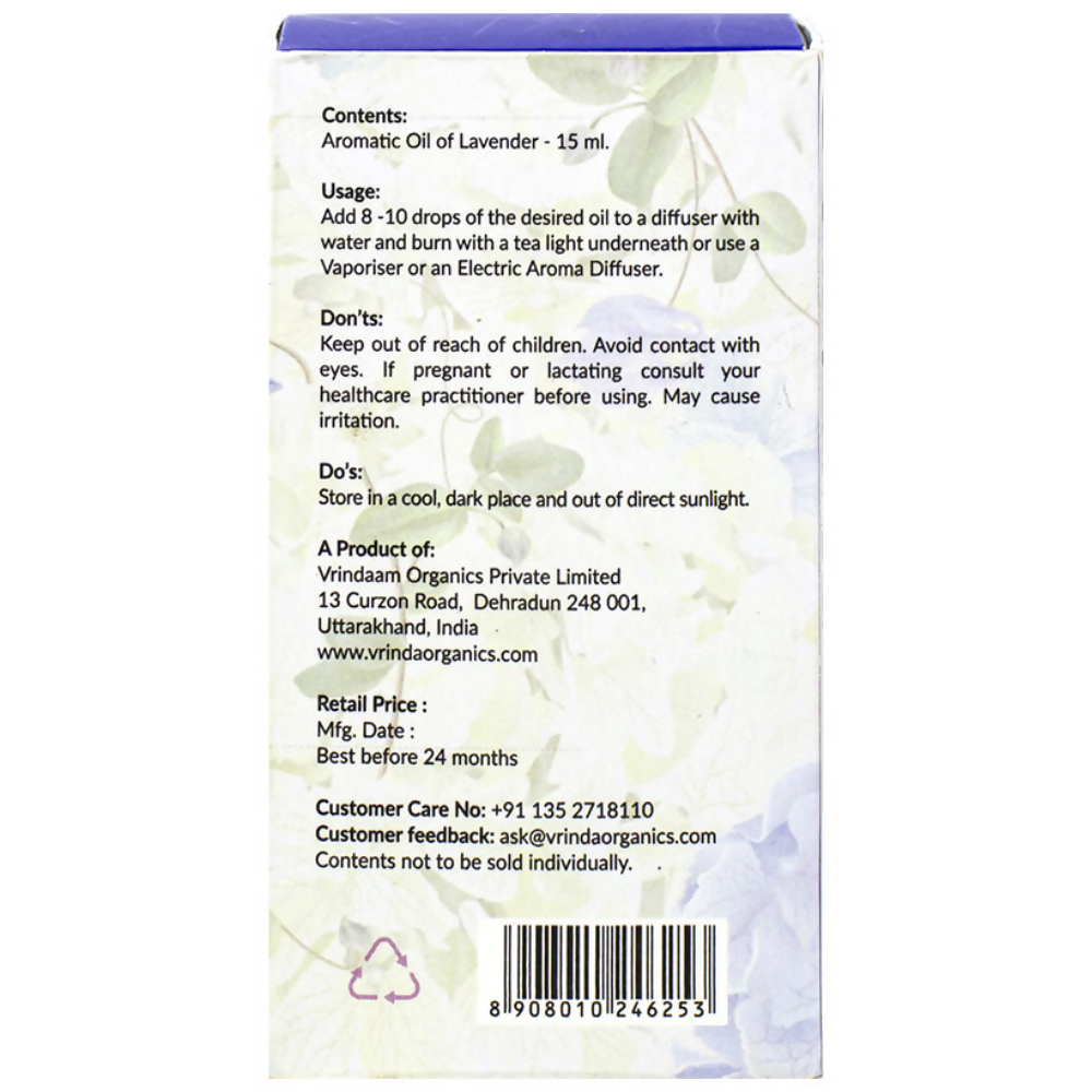 Vrinda Lavender Aromatic Oil - Dista