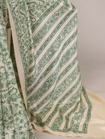 Thumbnail for Vastranavya Green Tussar Silk Printed Saree with Unstitched Blouse - Distacart