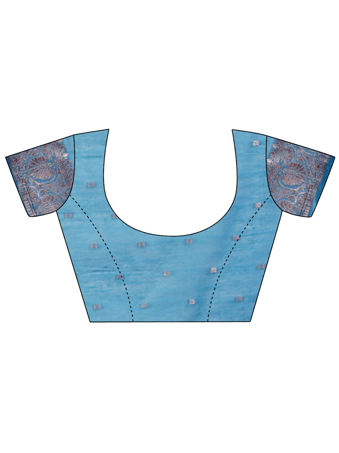 Astita Linen Cotton Sky Blue Saree