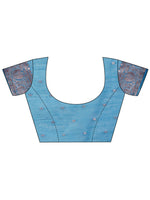 Thumbnail for Astita Linen Cotton Sky Blue Saree