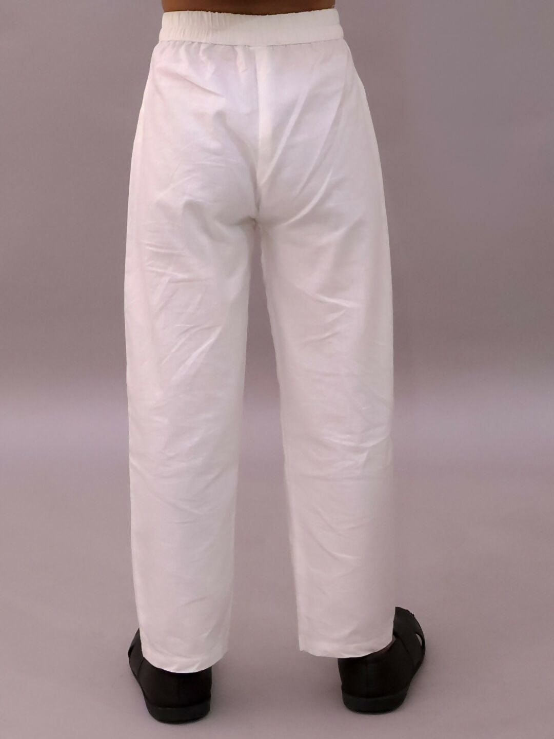 Lil Drama Shor-Gul White Kurta Pyjama with Green Jacket Set For Boys