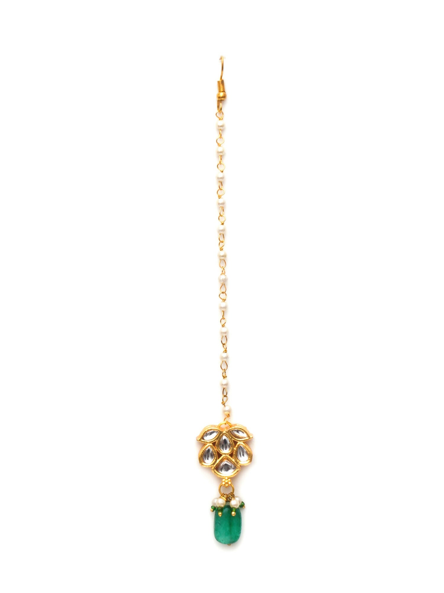 Kundan Maang Tikka (Gold) - Ruby Raang - Distacart