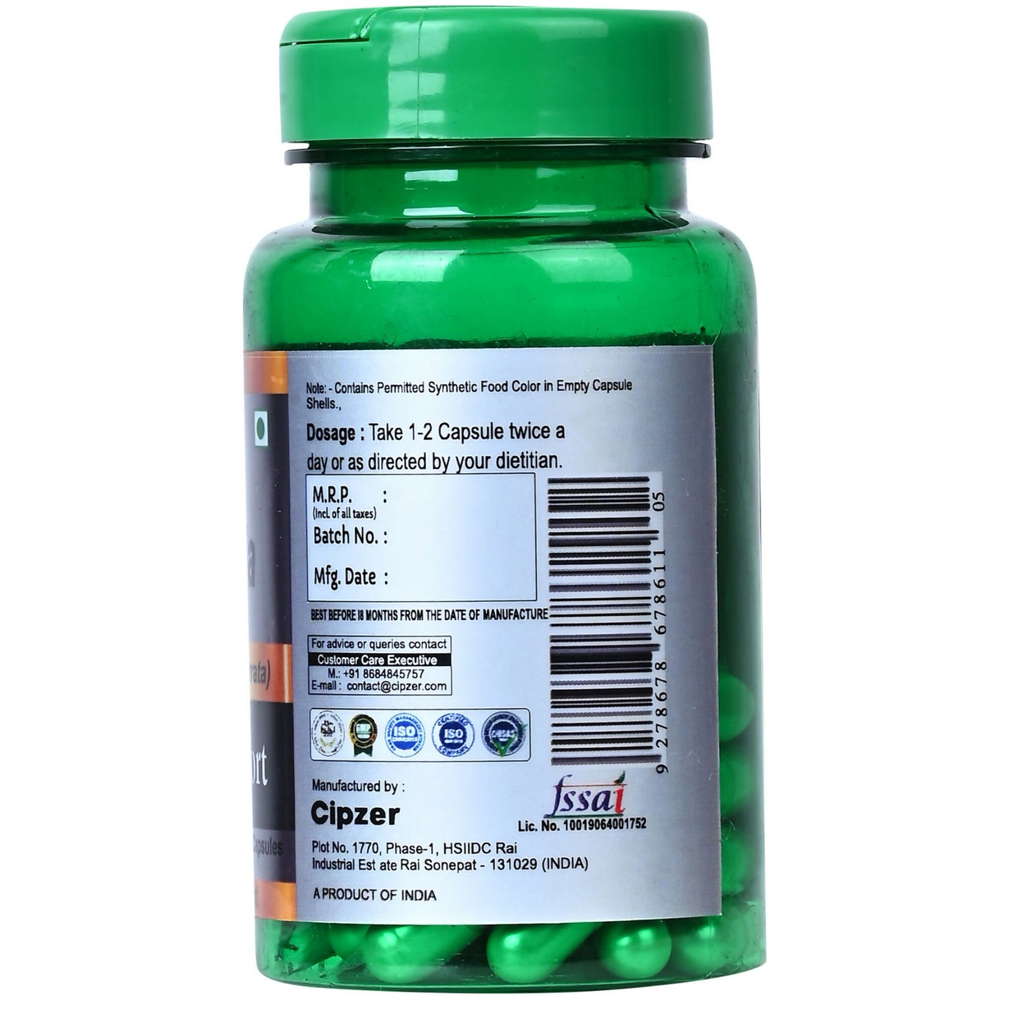 Cipzer Mucuna Capsules - Distacart