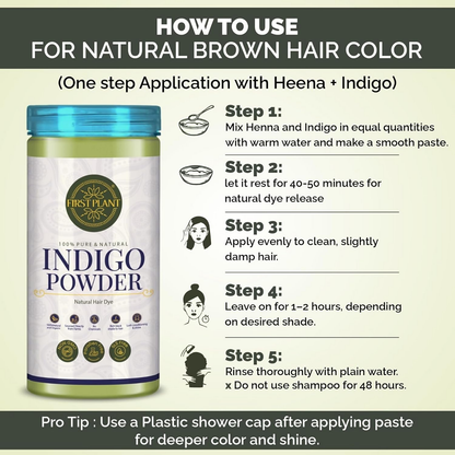 First Plant Natural Hair Dye Combo Pack For Black - Distacart