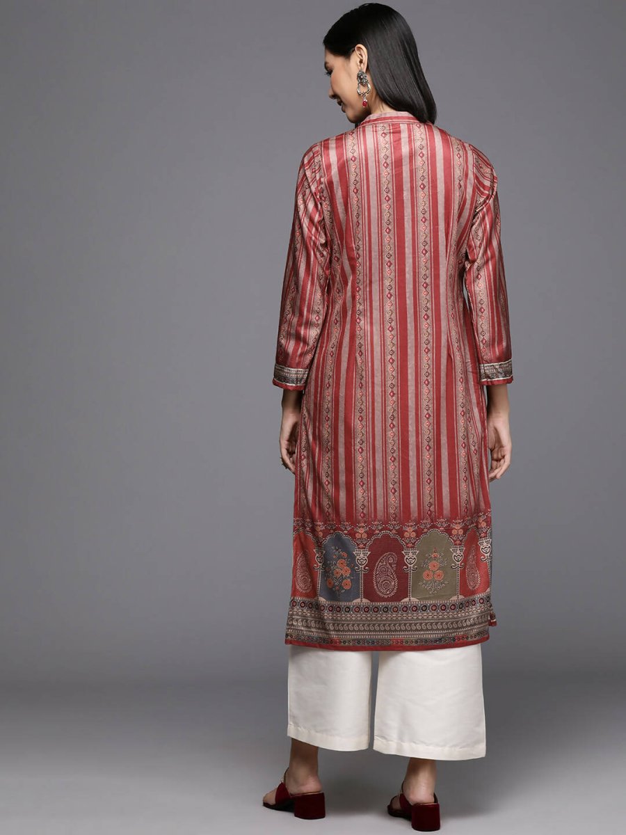 Ahalyaa Women's Traditional wear Kurta - Maroon - Distacart