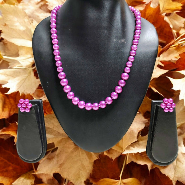 Inhanns Spectrum Everyday Pearl Sets - Single Strand - Mauve - Distacart