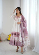 Thumbnail for Joban Fashion Onion Pink Kurta Set Organza Sequin Embroidery Work - Distacart