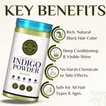 Thumbnail for First Plant Organic Indigo Powder For Black Hair - Distacart