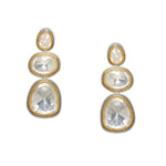 Thumbnail for Kundan Earrings (Silver) - Ruby Raang - Distacart